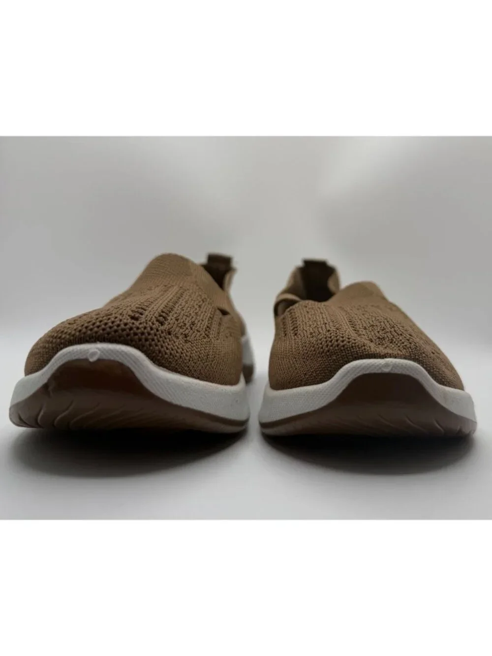 Guttear Brown Woven Slip-On Walking Shoes Women Size EU 39 Comfort Orthopedic